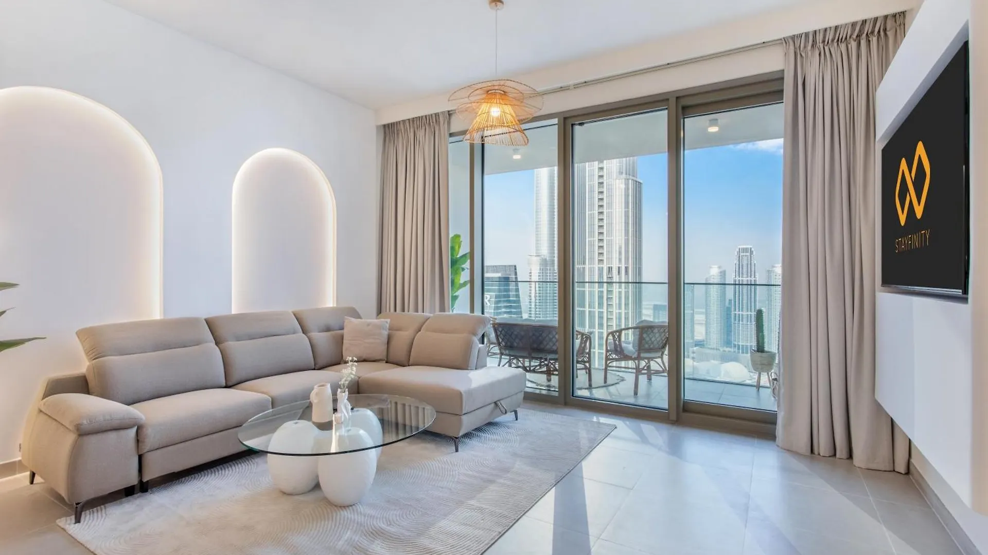 65Th High Floor - 4 Bedroom Apartment With Best Opera, Fountain & Burj Khalifa View - Downtown Dubai - Forte Tower 1 By Stayfinity For Max 9 Guests