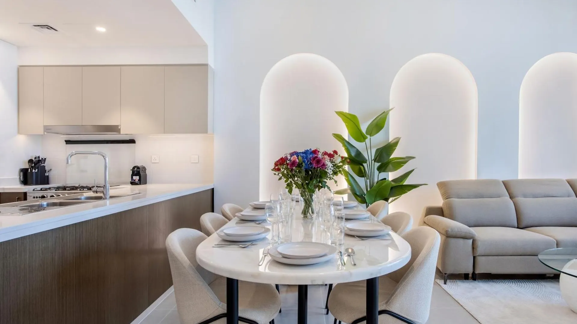 65Th High Floor - 4 Bedroom Apartment With Best Opera, Fountain & Burj Khalifa View - Downtown Dubai - Forte Tower 1 By Stayfinity For Max 9 Guests United Arab Emirates