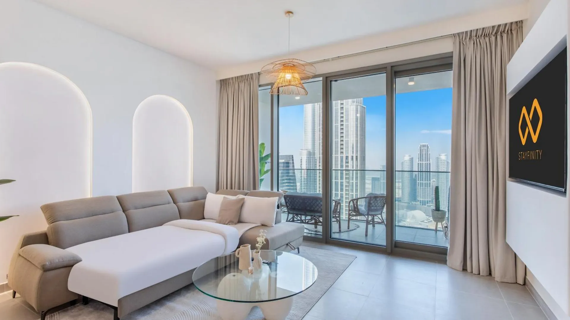 65Th High Floor - 4 Bedroom Apartment With Best Opera, Fountain & Burj Khalifa View - Downtown Dubai - Forte Tower 1 By Stayfinity For Max 9 Guests 0*,